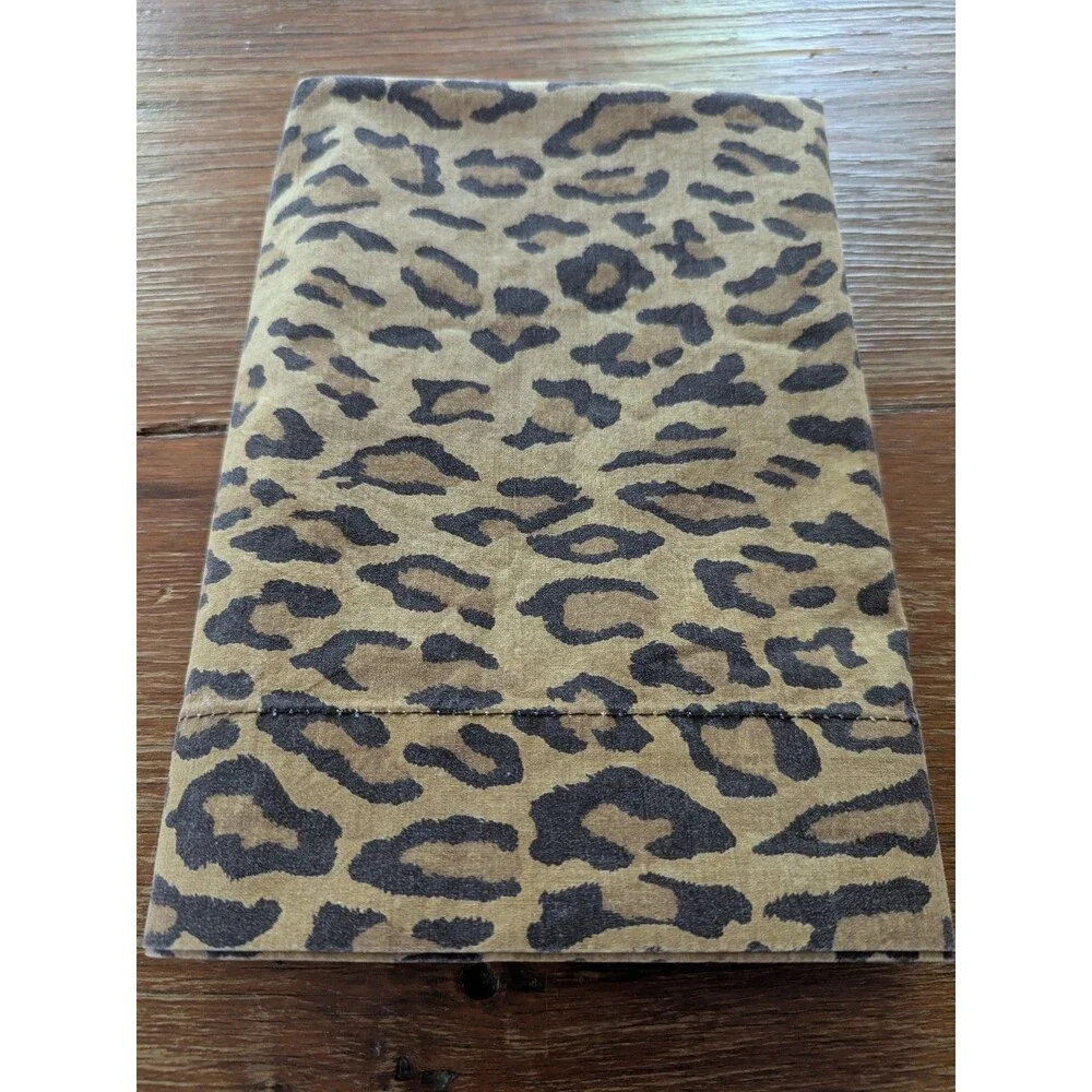 Vintage RALPH LAUREN King Pillowcase Aragon Leopard Print Fabric Custom Second?